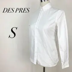DES PRES デ・プレ トップス シャツ 長袖 ホワイト Sサイズ おしゃれ