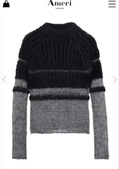 AMERI BUMPY SHEER DOCKING KNIT 美品