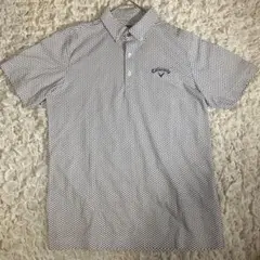 Callaway ポロシャツ ホワイト/ネイビー Lサイズ