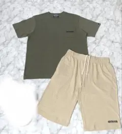 OUTDOOR PRODUCTS コットン無地Tシャツ　ハーフパンツ　セット