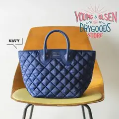 YOUNG & OLSEN キルティングバッグ NAVY ヤングアンドオルセン