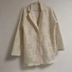 WCLOSET アイボリー レースジャケット