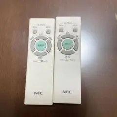 NEC 照明用リモコン 2チャンネル