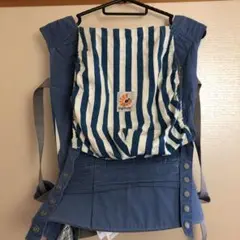 エルゴ だっこ紐 ブルー ストライプ
