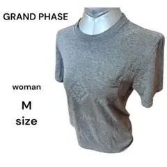 GRAND PHASE✨グレー Mユニセックス グレー 春夏 ワイルド❤️