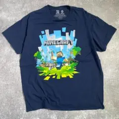 MINECRAFT　マインクラフト　半袖　Tシャツ　L　ネイビー