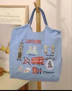 ロンドン刺繍エコバッグ Mサイズ