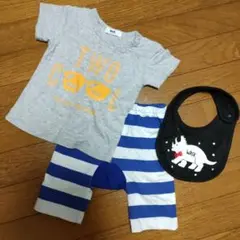 ワスク　Tシャツ　ズボン　スタイ　セット
