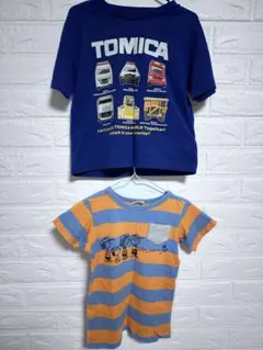 トミカTシャツとスヌーピーTシャツの2枚セット