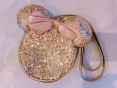 【美品】ミッキーマウス　ショルダーバッグ　スパンコール