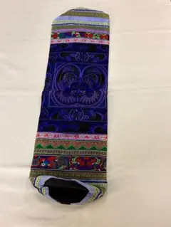モン族刺繡ヨガマットケースKー3（ 紫系）