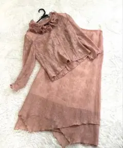 YUKI TORII ブラウス ロングスカート　セットアップ フリル袖　シワ加工