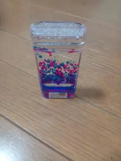 廃盤品　液体砂時計 オイルモーション　セリア　ブルー　ピンク　リキッドモーション