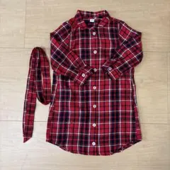 alc 赤と黒のチェック ワンピース 100