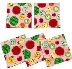 お得な5枚セット♩ フルーツコースター　⭐️お洗濯できます⭐️