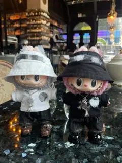 ラブブ labubu 　ぬいぐるみ服着せ替え服　かこいい5点セット