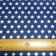 星柄・明るめの紺地 ・ 100cm Timless Treasures