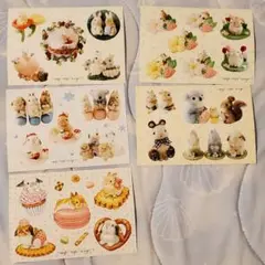 mofu mofu usagi シール 5枚セット　うさぎ