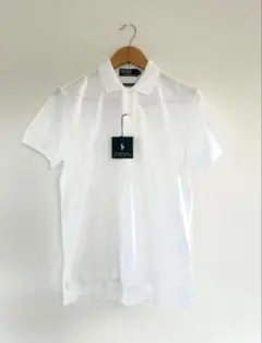 【新品】ポロラルフローレン ホワイト ポロシャツ Lサイズ