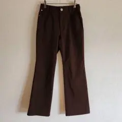 【L&Beautiful】（L）ハイウエストストレッチストレートパンツ/脚長効果