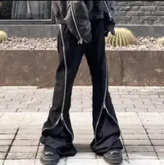 opium Archive Zip Flare Pants