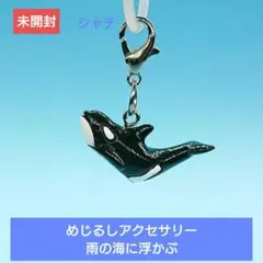 人気【BANDAI】めじるしアクセサリー 雨の海に浮かぶ　シャチ
