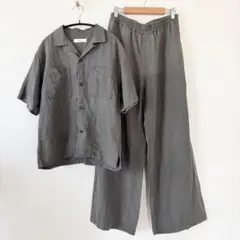 GVGV リネン100％ パンツセットアップ 半袖 36