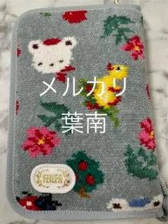 ファミリア　フェイラー　マルチケース　青チェック ファミリア×フェイラー アップルフォレスト マルチケース 青系