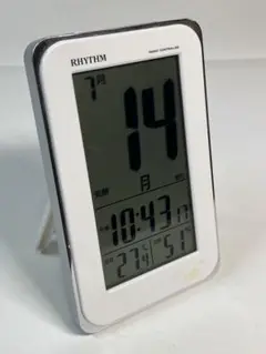 RHYTHM デジタル置時計 温度・湿度計付き