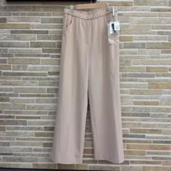 ECHO 新品　ベージュ ワイドパンツ　L