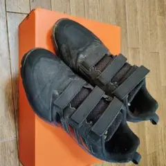 adidas ブラック スニーカー 9.5