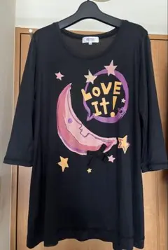 SONIA by SONIA RYKIEL ブラック五分袖Tシャツ 38