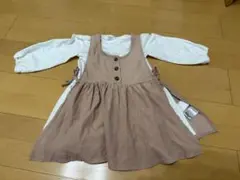 ベビーキッズ　バースデイ　ママラクmamaraku ワンピース　長袖　95 美品
