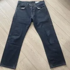 ダークブルー ストレートレッグデニム