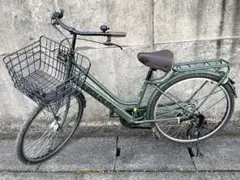 美品⭐︎自転車BAA266HD 新品サドル 26型 6段変速 オートライト アサヒ