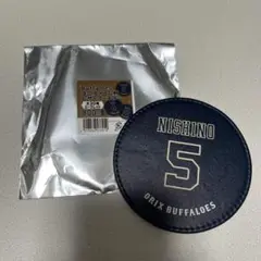 オリックス・バファローズ ユニフォーム柄レザーコースター 西野真弘