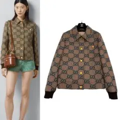 24SS⭐️未使用品⭐️GUCCI GGウールボンバージャケット ベージュ　36
