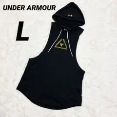 アンダーアーマー　トレーニングウェア　L タンクトップ　フードパーカー　ブラック