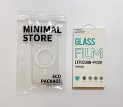 iPhone 16 MagSafe ハードケース、ガラスフィルム セット