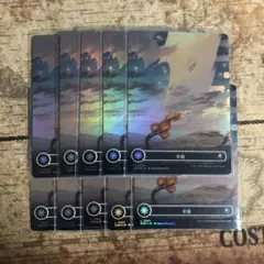 MTG 平地　Plains ボーダーレス　foil 基本土地　10枚