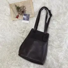 vintage 2way オールドコーチ イタリア製 ダークブラウン ショルダー