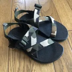 【美品】 Chaco チャコ サンダル キッズ 20㎝ 迷彩柄