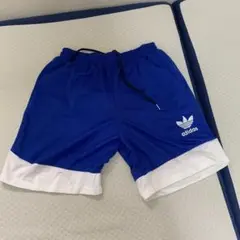 adidas 青 バスケットボールパンツ