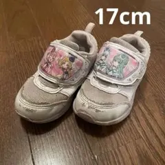 わんだふるプリキュア　スニーカー　紫　女の子　17cm