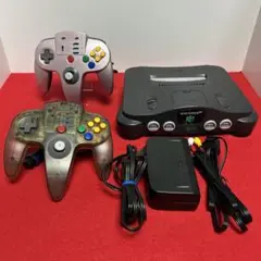美品 NINTENDO 64 本体 アスキーコントローラー2個付き‼︎