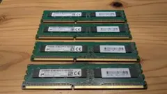 Micron DDR3 8GB 4枚セット 32GB PC3-14900E