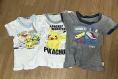 キッズ下着100インナー半袖シャツ（ポケモン、プラレール）