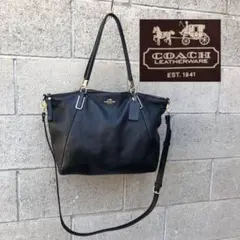 コーチ COACH ショルダーバッグ トートバッグ ブラック 上品 送料込