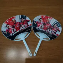 鹿島アントラーズ　常陽銀行　うちわ２枚セット