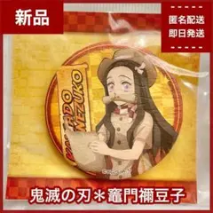 【新品】竈門禰豆子　鬼滅の刃　古紙缶バッジ　サンシャインシティ限定　レア